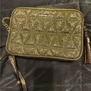 Michael Kors Metallic Gold Crossbody Bag